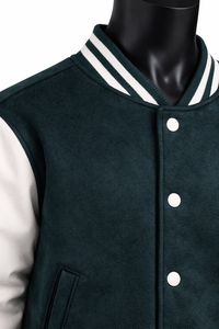 Chaqueta Universitaria Personalizada para Hombre y Mujer, Chaqueta de Béisbol de Lana y Poliéster, Chaqueta Letterman, Fabricante Mayorista OEM ODM - Product Image 4