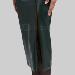 Femmes à la mode jupe mince coupe confortable femmes jupe mince en cuir adapté pour Streetwear vente en ligne - Product Image 3