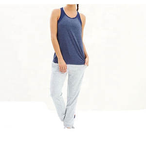 Vêtements de course femmes Gym débardeur Logo personnalisé sans manches entraînement Fitness porter respirant séchage rapide été Gym exercice vêtements - Product Image 4