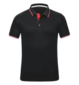 Polos pour hommes T-shirt uni vierge à manches courtes personnalisé T-shirt polo décontracté 100% polyester de haute qualité pour hommes - Product Image 2