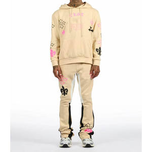 Ensemble de survêtement de jogging slim pour homme, vêtements de sport d'entraînement athlétique, tenue décontractée confortable pour la salle de sport et la course à pied - Product Image 1