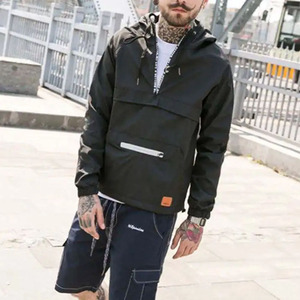 OEM Factory High Quality Men's Autumn <b>Running</b> <b>Jacket</b> Custom Windbreaker Breathable Windproof Casual Quilted Canvas Stand Outdoor - Product Image 5