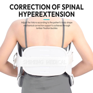 Fixation pour blessures de la colonne vertébrale, cadre en acier inoxydable, plusieurs options de taille, support de fixation d'hyperextension spinale réglable - Product Image 4