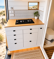 Armoire en aluminium sur mesure de qualité supérieure pour camping-car, panneau en nid d'abeille, rangement modulaire léger, mobilier haut de gamme