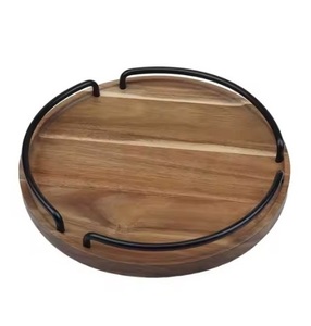 Handmade Wooden Trays Premium Craftsmanship, Custom Sizes for Gift, Display & Food Use Round Shaped Trays Hot Selling - Product Image 6