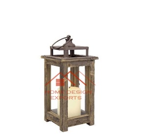 Home Festival Party Decorative Brown Color Hanging <b>Lanterns</b> Latest Design Wooden <b>Lantern</b> - Product Image 4