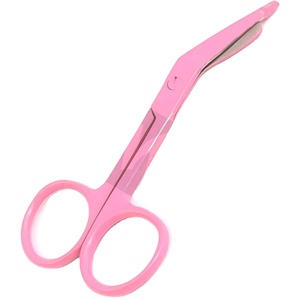 Ciseaux à pansements Lister 3,5 pouces en acier inoxydable, couleur rose, pour couper les pansements, les bandes, la gaze, instruments médicaux - Product Image 1