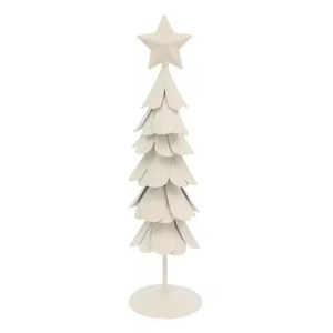 Arbre de Noël décoratif en métal pour table, ornement artisanal pour les célébrations d'hiver, idéal pour les décorations de table à manger - Product Image 3