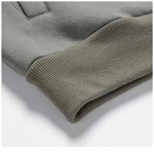 Nueva Llegada Sudadera con Capucha y Cremallera de Color Liso Estilo Vintage, Ajuste Regular, Transpirable, Gráfico Otoñal, 100% Algodón Ecológico - Product Image 5