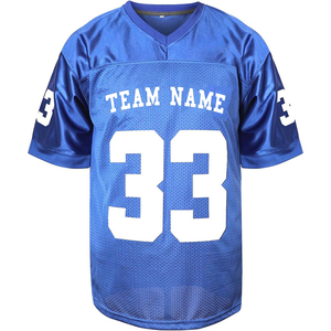 Nouveau maillot de football américain à manches mi-longues de qualité supérieure en gros avec nom d'équipe personnalisé et neme de joueur - Product Image 2