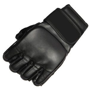 Gants MMA confortables et respirants du service OEM Nouveau logo personnalisé Gants MMA de boxe en cuir PU avec demi-doigt d'entraînement - Product Image 4