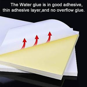 Lziheng imprimable BOPP A4 étiquette autocollant papier étanche auto-adhésif brillant mat <span class=keywords><strong>feuille</strong></span> de <span class=keywords><strong>d</strong></span>écalcomanie pour imprimante Laser à jet <span class=keywords><strong>d</strong></span>'encre - Product Image 2
