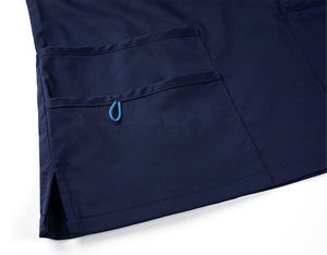 OEM venta al por mayor de alta calidad de detección de aguja de fusión sin costuras médicos enfermera conjuntos de fregado superior elástico de manga corta - Product Image 6