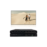 Controlador HDMI 4K60Hz con Entrada HDMI y 4 Salidas HDMI, Múltiples Modos de Empalme, Control por Botones en Panel Frontal, Depuración de Computadora Superior para Proyectos de Video Wall