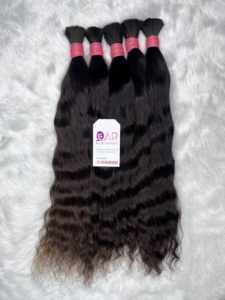 ผมมนุษย์แท้100% ผมมนุษย์แท้จากอินเดียนผมมนุษย์ผมมนุษย์ไม่ผ่านการแปรรูปไม่มีหนังกำพร้าและไม่พันกัน - Product Image 4