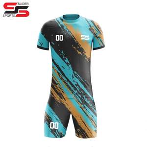 Nom d'équipe de football personnalisé uniformes de football pour les vêtements de sport/vente en gros fabriqués en usine ensembles d'uniformes de football - Product Image 1