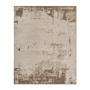 Alfombra de Lana y Seda Anudada a Mano Aprezo AIWS-3023, Color Marfil, Diseño Abstracto, para Sala de Estar, Rectangular, para Adolescentes, para Pasillo, Tipo Rompecabezas, para el Hogar - Product Image 1