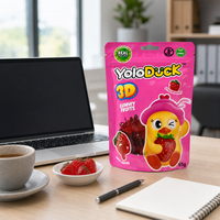 Bonbons de gelée de fraise 3D YoloDuck à la texture fondante et au cœur juteux, emballés individuellement