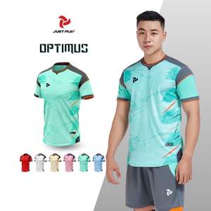 Hot Luxury Haute Qualité Lavé Personnaliser Logo Football Jersey Ensembles Unisexe Football Porter 100% Polyester Diverses Couleurs OEM Adulte - Product Image 6