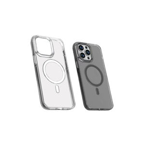 Coque en silicone transparente de luxe Netzy pour iPhone 15 Pro - Anti-traces de doigts, compatible avec la charge sans fil, coque arrière antichoc - Product Image 1