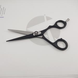 Ciseaux de barbier en acier inoxydable avec revêtement plasma noir, manche fantaisie, ciseaux à cheveux, ciseaux de salon pour la coiffure - Product Image 1