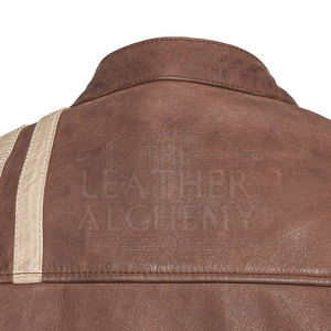 Blouson en cuir pour moto durable avec une structure tendance, doublure confortable, caractéristiques réglables et construction durable - Product Image 4