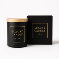 Pot en verre personnalisé avec boîte de marque pour bougies, Diffuseurs de parfum de maison Premium OEM Packaging Solutions ISO9001