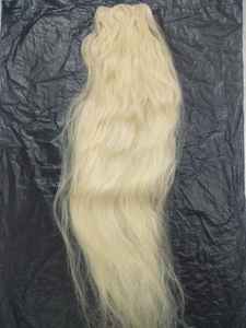 Extensions de cheveux humains de Temple Remy vierges indiens bruts de qualité blonde de haute qualité du sud de l'Inde couleur claire blanchie - Product Image 5