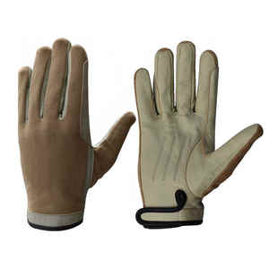 Guantes de equitación de dedo completo de cuero de diseño personalizado del fabricante superior Empuñaduras de mano Durable Transpirable Cómodo Ligero - Product Image 1