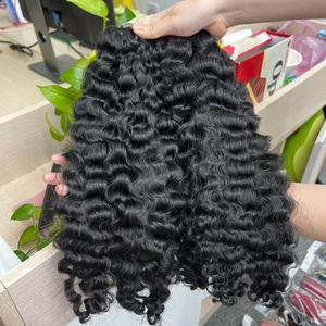 Extensiones de cabello vietnamita al por mayor de la más alta calidad rizadas birmanas en cabello crudo de trama - Product Image 2