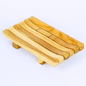 Jabonera de madera rústica, organizador de baño resistente al agua ecológico, duradero para mantener el jabón seco, eficaz para extender su - Product Image 2