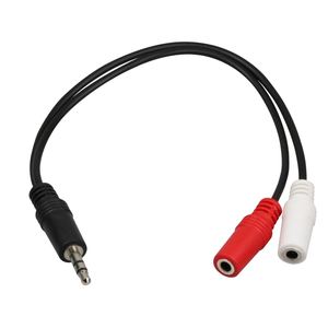 Confezione da 10 cavi audio Y da 0,20 m, splitter con jack stereo da 3,5 mm a 2 connettori femmina da 3,5 mm - Product Image 2