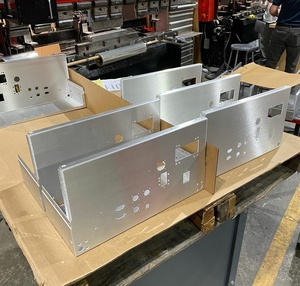 ชิ้นส่วนงานผลิตแผ่นโลหะตัดตามสเปคชิ้นส่วนงานผลิตตามสั่งผลิตตามแบบอะลูมิเนียม - Product Image 5