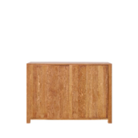 Chaise de salle à manger en teck massif moderne en gros avec design éco-responsable, style minimaliste et deux portes
