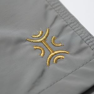 Pantalons larges à jambes larges pour hommes, en polyester/coton technique, jogging de sport, broderie dorée personnalisée, streetwear Y2K, haut de gamme - Product Image 5