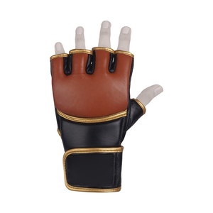 Guantes de combate de UFC y MMA de medio Dedo de alta calidad, equipo de kickboxing con protección de boxeador de aceptación OEM - Product Image 5