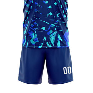 Uniforme de fútbol de diseño personalizado para camiseta de fútbol y pantalones cortos deportivos transpirables de alta calidad unisex conjunto en tarifa al por mayor - Product Image 5