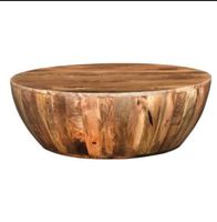 Meubles de salon de style moderne de luxe Tables basses en bois Table basse ronde en bois massif pour meubles de salon