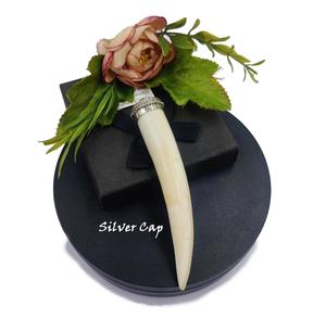 Collier avec pendentif en os de buffle, bijoux tribaux naturels et durables pour femmes, haute qualité - Product Image 6