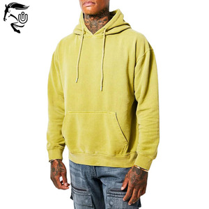 Sudadera con capucha desgastada unisex personalizada con lavado ácido 100% algodón estampado vintage sudaderas francesas en blanco para hombres - Product Image 4