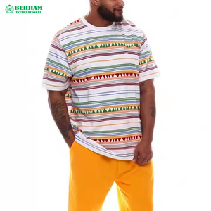 เสื้อยืดพิมพ์ลายดิจิทัลสำหรับผู้ชาย ผ้าฝ้าย 100% เสื้อเปล่าสำหรับโฆษณา สั่งทำได้ตามต้องการ โปรโมชั่น เสื้อทรงหลวม คอโอ ไหล่ตก เป็นมิตรกับสิ่งแวดล้อม - Product Image 4