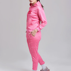 Chándal de lana tecnológica de algodón 100% de alta calidad para mujer, chándal liso de gran tamaño de dos piezas para mujer en Pakistán - Product Image 6