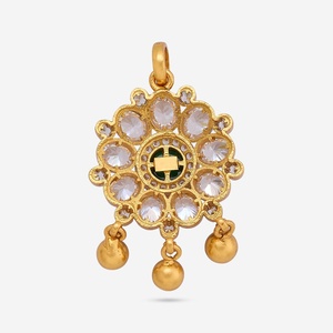 Pendentif religieux Temple Argenté 2022 190589, avec serti clos en or rose et rhodium, en platine - Product Image 3