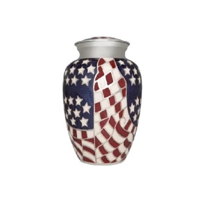 Urnas de crematorio de color blanco y dorado conmemorativas de alta venta, urna de cremación de recuerdo de bajo precio, diseño Popular - Product Image 5