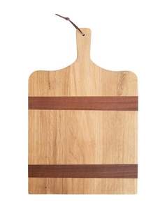 Planche à découper en métal manguier en bois avec design en ligne Coupe-légumes de cuisine Chef d'hôtel utilisé - Product Image 3