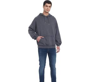 Sudadera con capucha de peso pesado para hombre personalizada desgastada de gran tamaño en blanco ácido Vintage lavado con ácido Sudadera con capucha básica, mezcla de algodón - Product Image 4
