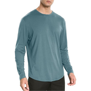 Camiseta de manga larga con cuello redondo para Otoño e Invierno para mujer, sudadera de Modal suave y cómoda, ropa de abrigo deportiva informal transpirable de talla grande - Product Image 1