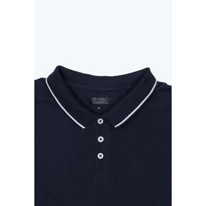 Pointes de marque D/Navy pour polo anti-rides 100% polyester à motif solide de haute qualité ODM courte taille XL pour le golf - Product Image 4