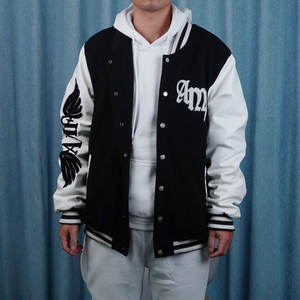 Vestes universitaires personnalisées en gros, style vintage, unisexe, avec patchs en chenille, logo brodé, vestes universitaires - Product Image 1