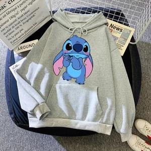 Vente en gros de nouveaux sweats amples pour hommes avec poche dessin animé mignon avec impression de points vêtements sweats à capuche pour hommes automne hiver populaires - Product Image 5